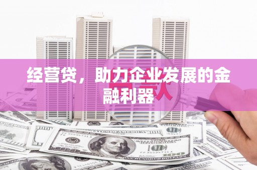 崇左经营贷，助力企业发展的金融利器