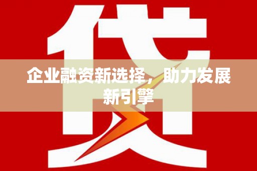 崇左企业融资新选择，助力发展新引擎