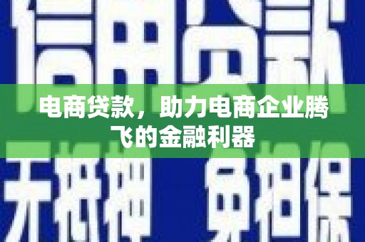 崇左电商贷款，助力电商企业腾飞的金融利器