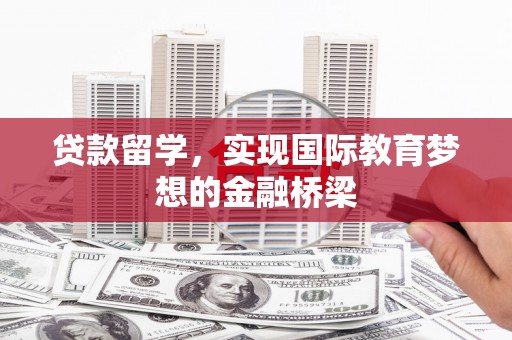 崇左贷款留学，实现国际教育梦想的金融桥梁