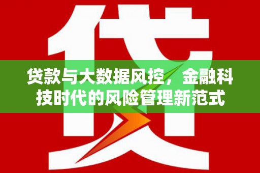 崇左贷款与大数据风控，金融科技时代的风险管理新范式