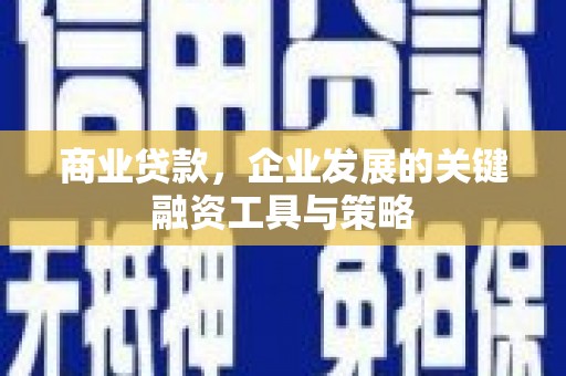 崇左商业贷款，企业发展的关键融资工具与策略