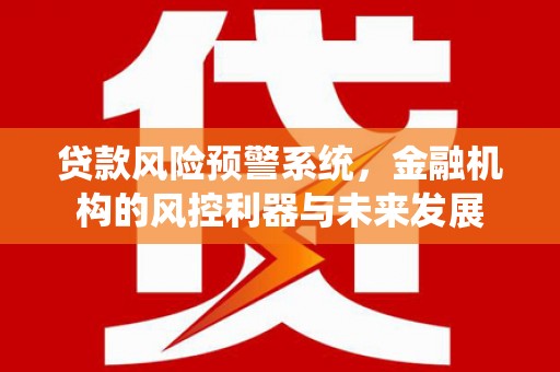 崇左贷款风险预警系统，金融机构的风控利器与未来发展