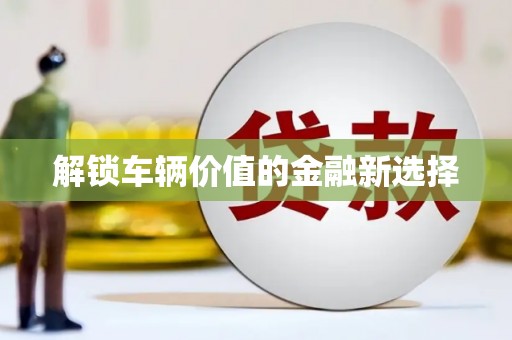 崇左解锁车辆价值的金融新选择