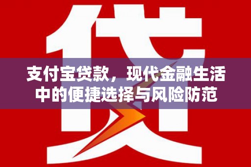 崇左支付宝贷款，现代金融生活中的便捷选择与风险防范