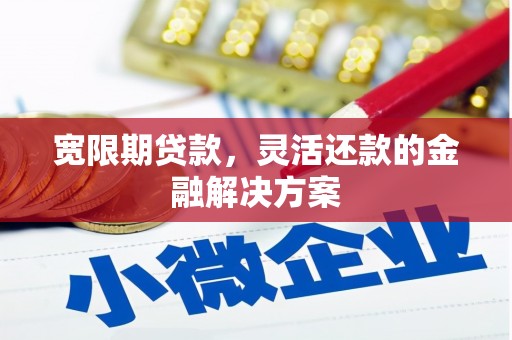 崇左宽限期贷款，灵活还款的金融解决方案