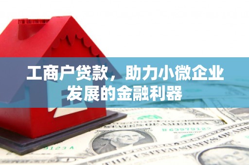崇左工商户贷款，助力小微企业发展的金融利器