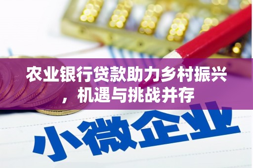 崇左农业银行贷款助力乡村振兴，机遇与挑战并存