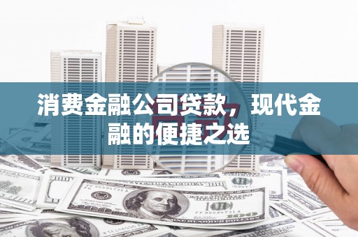 崇左消费金融公司贷款，现代金融的便捷之选