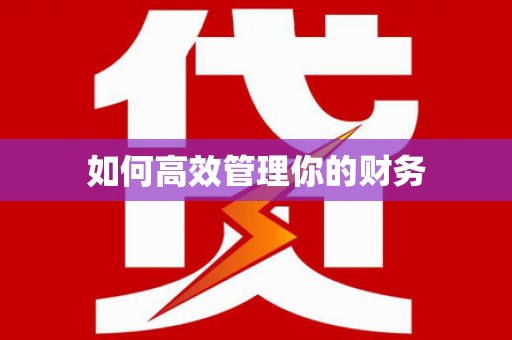 崇左如何高效管理你的财务