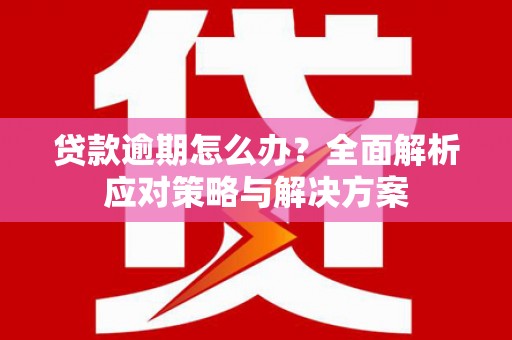 崇左贷款逾期怎么办？全面解析应对策略与解决方案